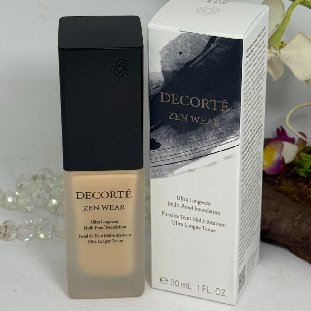 Decorte Zen Wear Ultra Longwear Multi-Proof Foundation - N12 - 1 fl oz - NIB